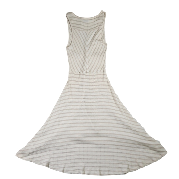 Postmark By Anthropologie Hi/Low Button Up Semi Sheer Swing Dress, Cream, XS - Picture 8 of 15